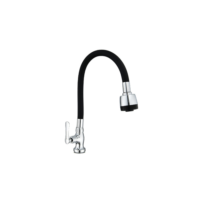 Pillar Mounted Tap With Black Flexible Hose CABANA CB2863