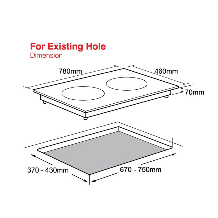 2 in 1 Hybrid Smart Gas Hob Senz SZ-GI668