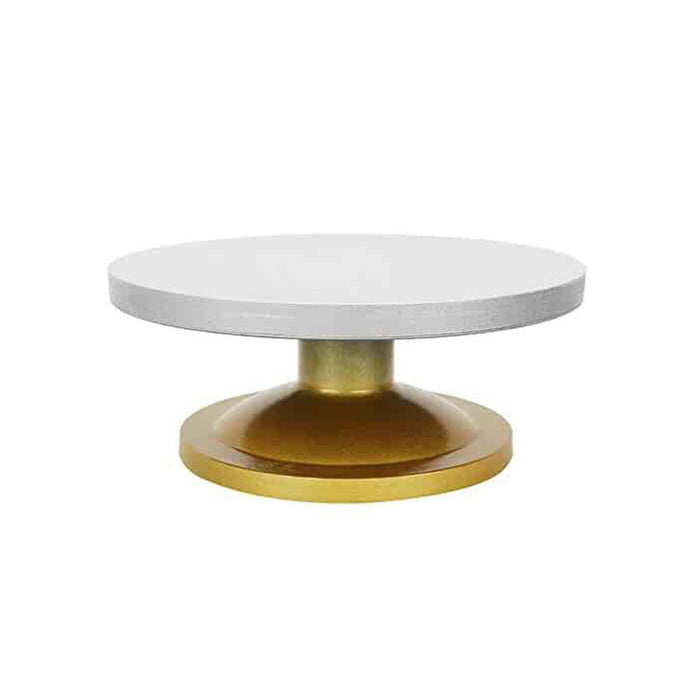 Buy CAKE DECOR 360 Degree Rotating Cake Stand Cake Decorating Turntable,  Silver & Golden 12-Inch Round. Online at Low Prices in India - Amazon.in
