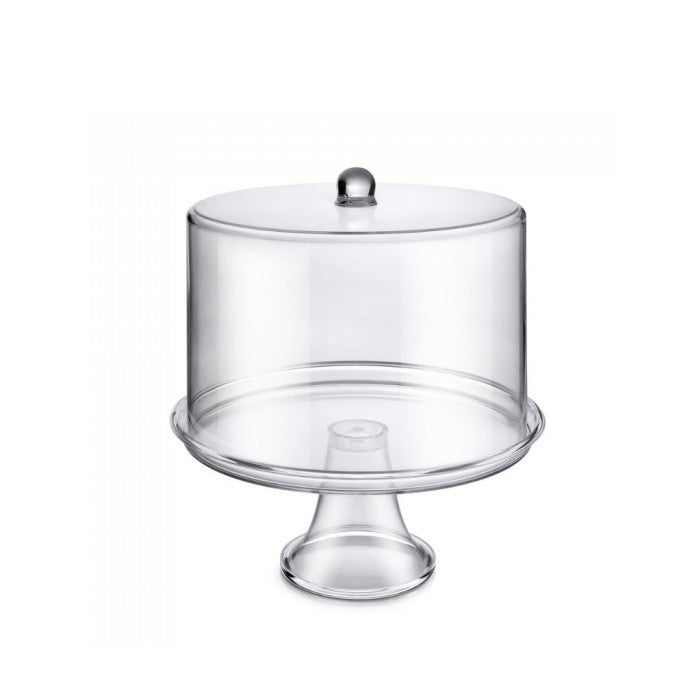 Acrylic Cake Dome, Plastic Tray, and Pedestal, 15